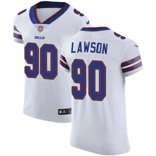 Nike Bills #90 Shaq Lawson White Men's Stitched NFL Vapor Untouchable Elite Jersey - Click Image to Close